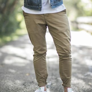 Basilmarner Men's Straight Fit Chino Pants — Cotton Twill